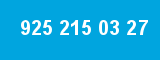 925 215 03 27 925 215 03 27
